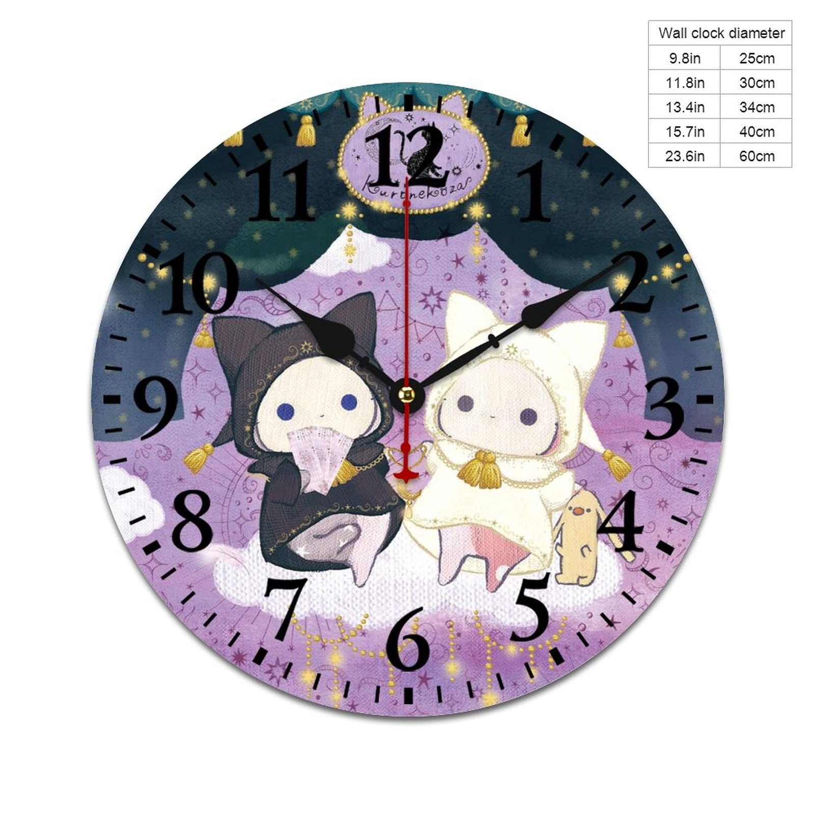 Amazon.co.jp: センチメンタルサーカス掛け時計 木製壁掛け時計 静音